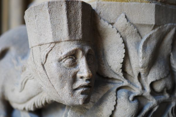Detail of medieval carving