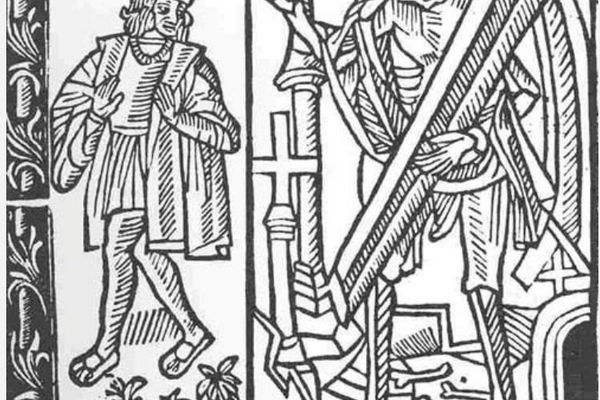 sketch of medieval people