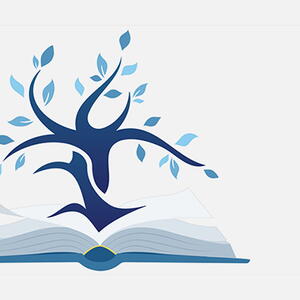 Standing tree coming out of book