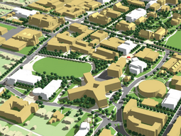 Rendering of Campus Buildings