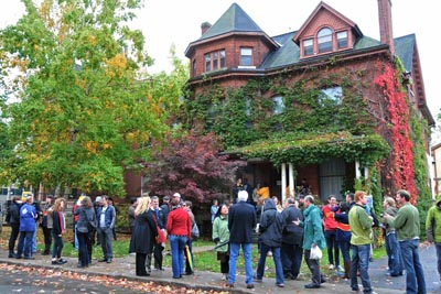 By 1:30 on Homecoming Saturday, over 60 Film alumni had arrived in Kingston