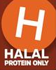 Prepared with halal-certified protein. Halal — protein only