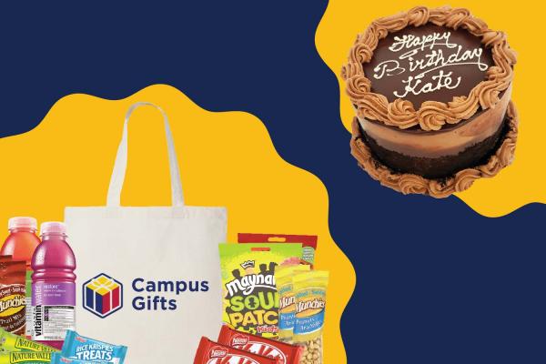 Campus gift Box and Birthday Cake