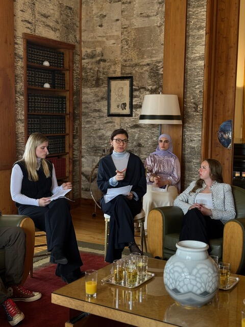 Queen's French Students at the French Embassy in Ottawa.