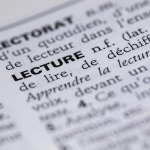 Définition du mot lecture dans le dictionnaire français