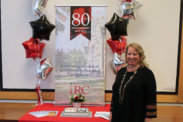 "Stephanie Noel leads the celebration of the Industrial Relations Centre's 80th birthday"