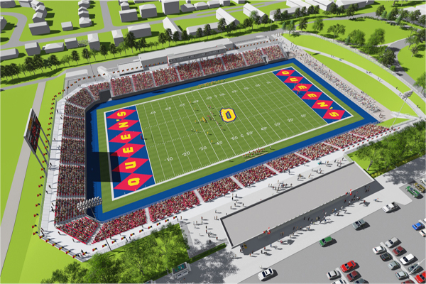 [An artist's rendering of what Richardson Stadium could look like.]