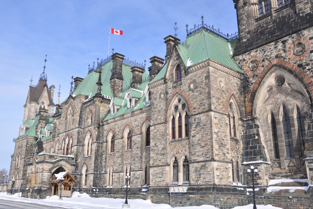 Photograph of Parliament building in Ottawa