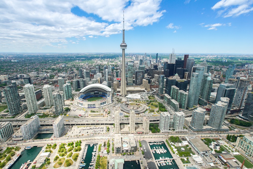 Aerial photograph of Toronto