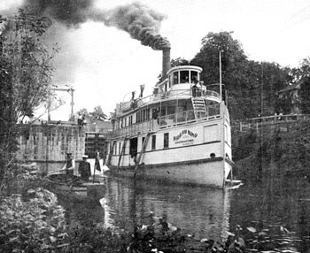 [Steamship at Jones Falls, circa 1900]