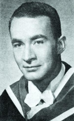 [1958 graduation photo of Michael Lynch]