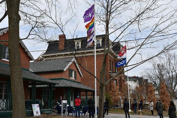Flag raising helps unite students across campus