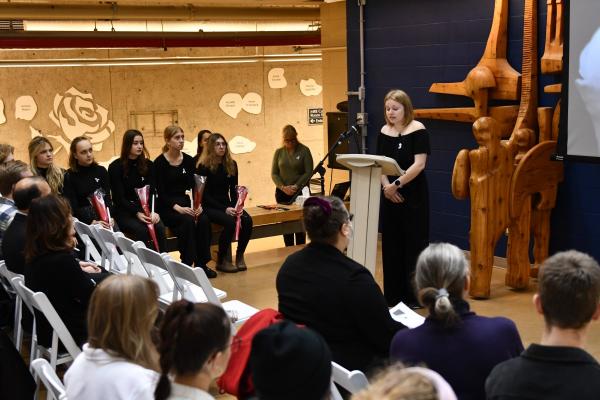 Queen’s community gathers for the National Day of Remembrance and Action on Violence Against Women
