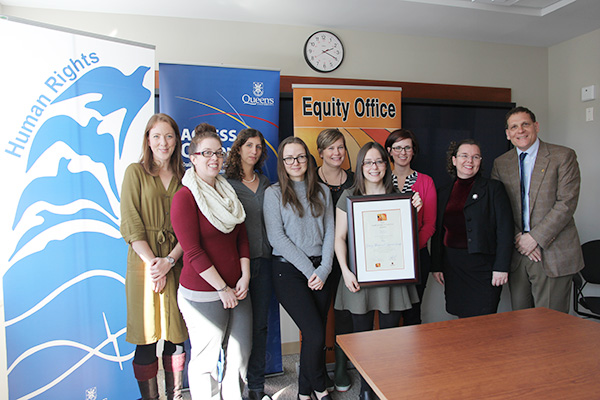 This year’s recipient of the Employment Equity Award is the Young Women at Queen’s Employee Resource Group.