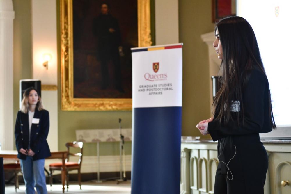 Presentations were made by each of the six groups of doctoral students who took part in the PhD-Community Initiative, at City Hall in Kingston on May 9.