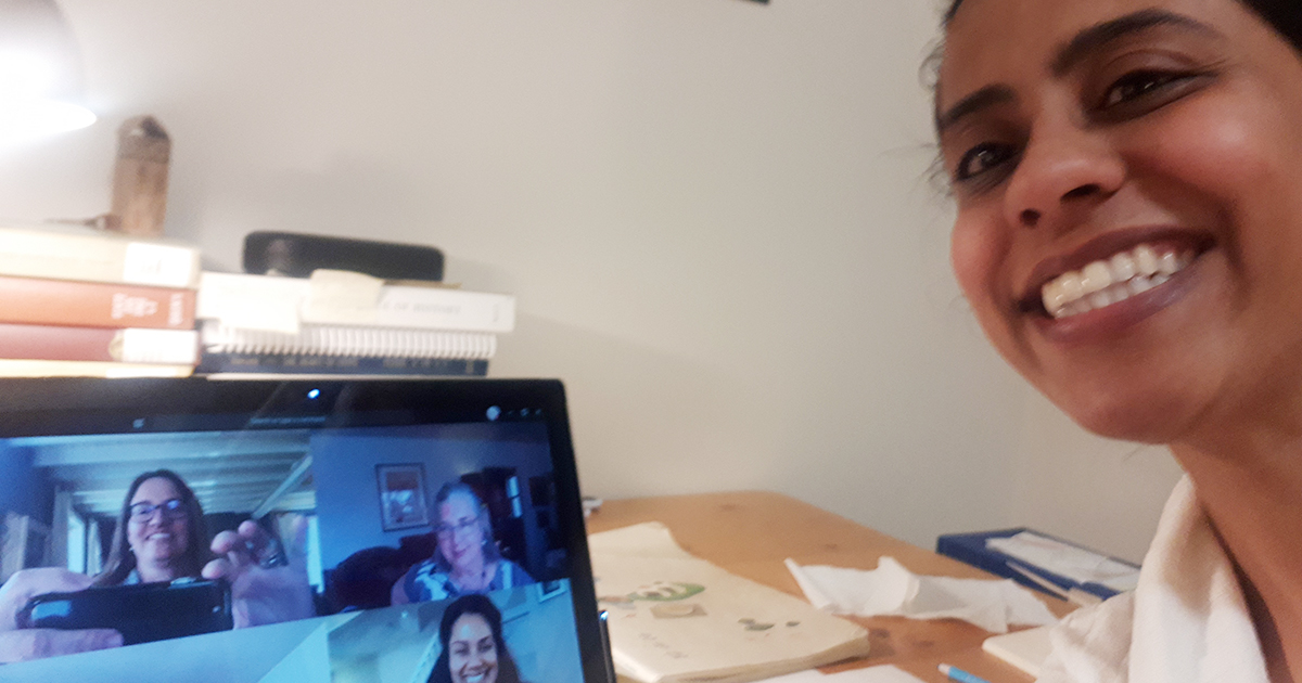 Virtual thesis defense image