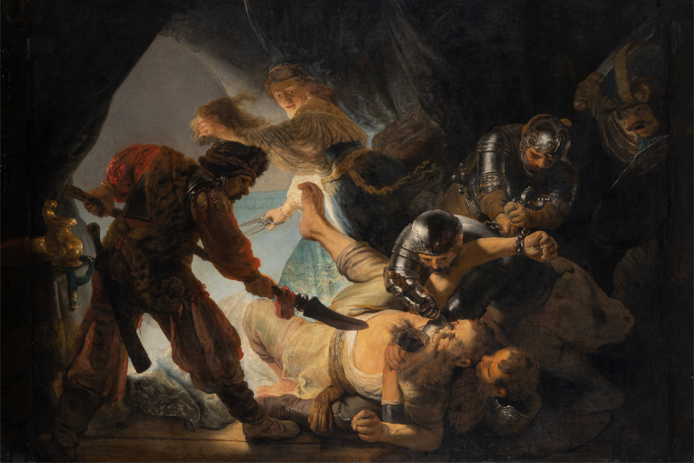 Rembrandt van Rijn's painting called The Blinding of Samson, 1636