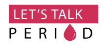 [logo for let's talk period]