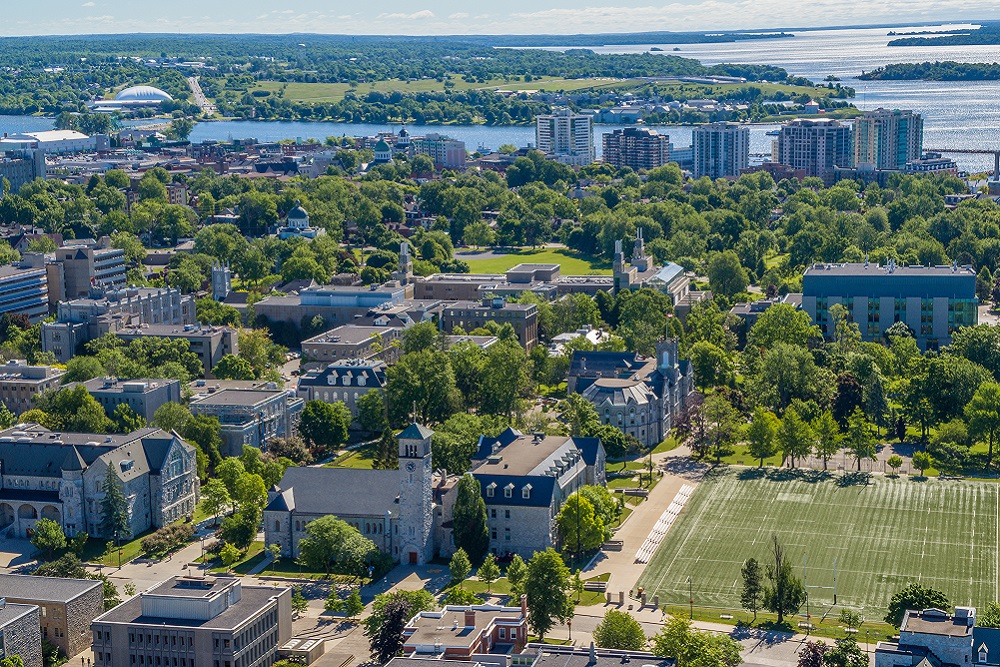 [Drone photo of campus]