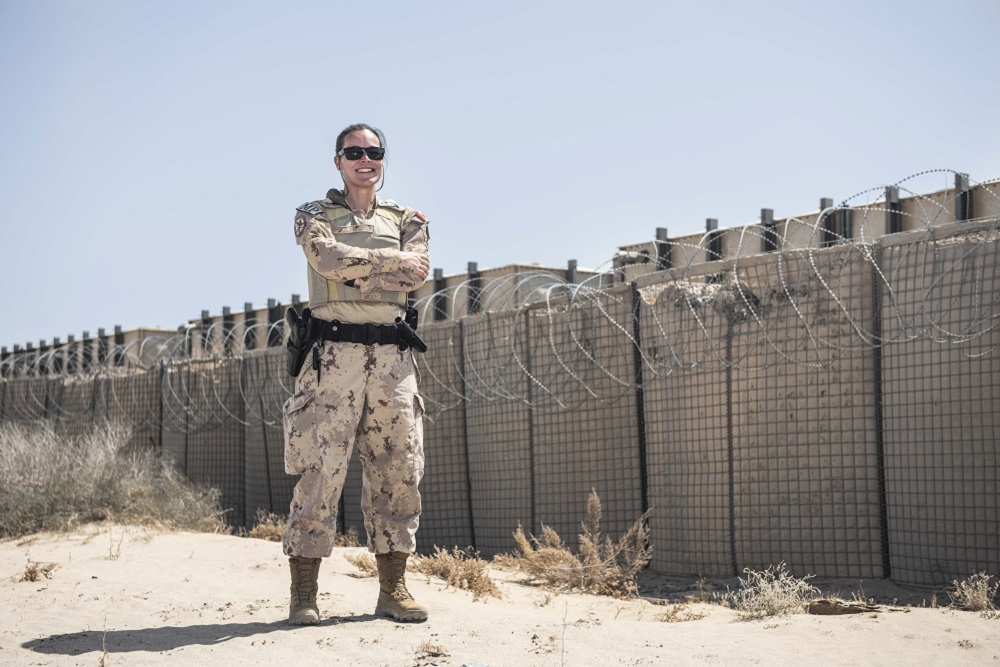 Master Corporal Tina Fahie, a member of the Military Police Unit deployed on Operation IMPACT, poses for a photo on September 25, 2020. Credit: Sailor Third Class Melissa Gonzalez