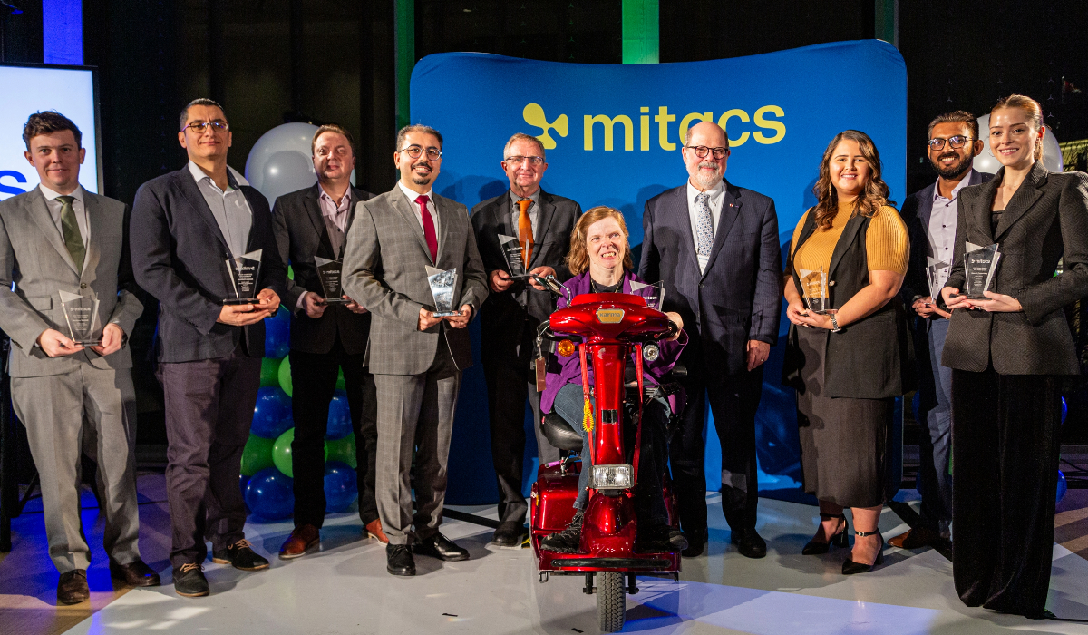 Celebrating excellence: The 2023 Mitacs Award recipients at the award ceremony in Ottawa.