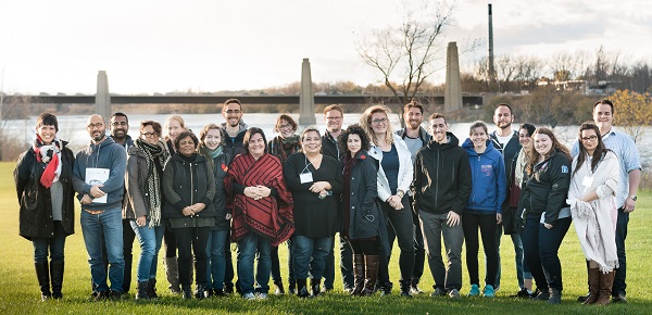 The group from the Faculty of Law, on location in Akwesasne Mohawk Territory. (Supplied Photo)