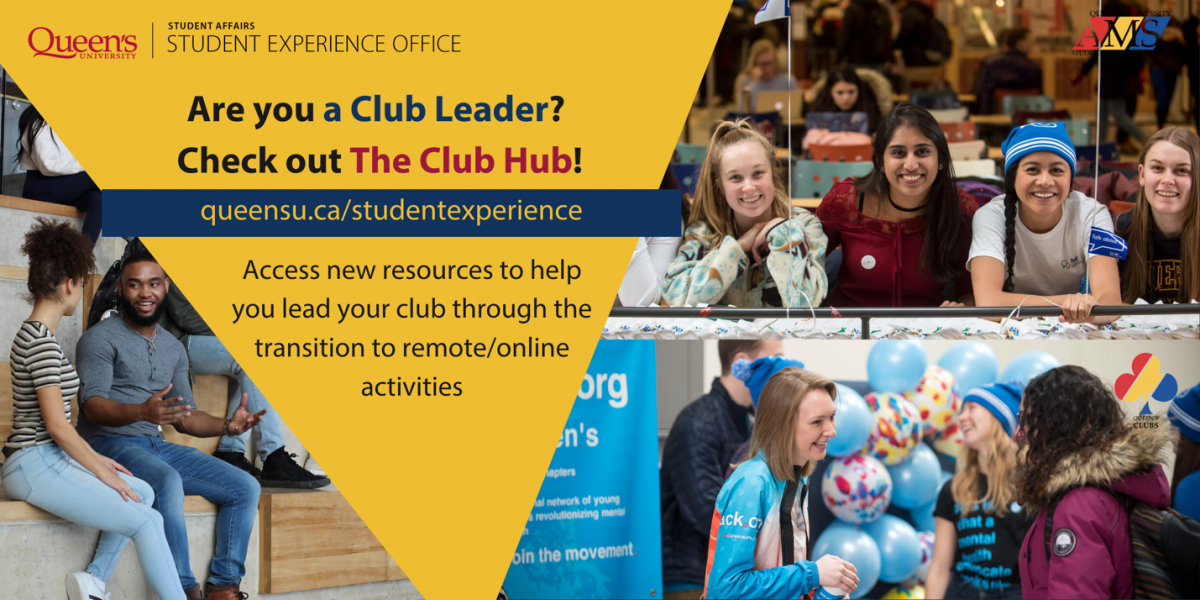 Graphic for the student club hub