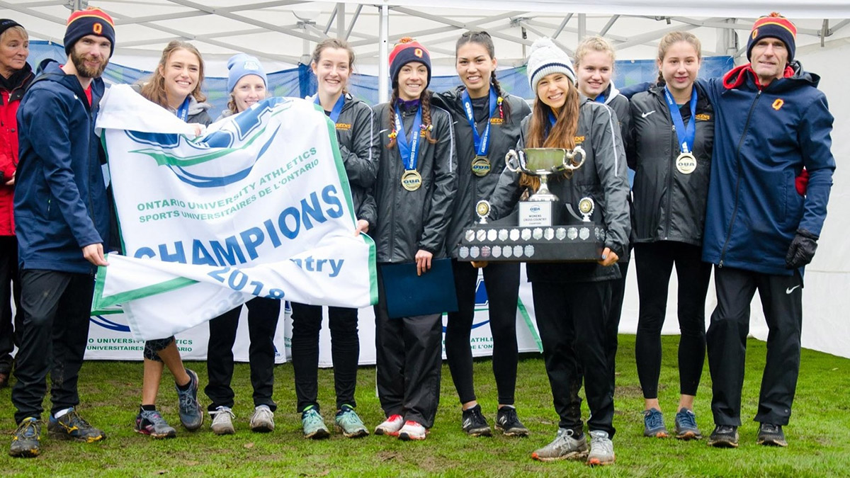 [Gaels Women's Cross Country team wins OUA title]