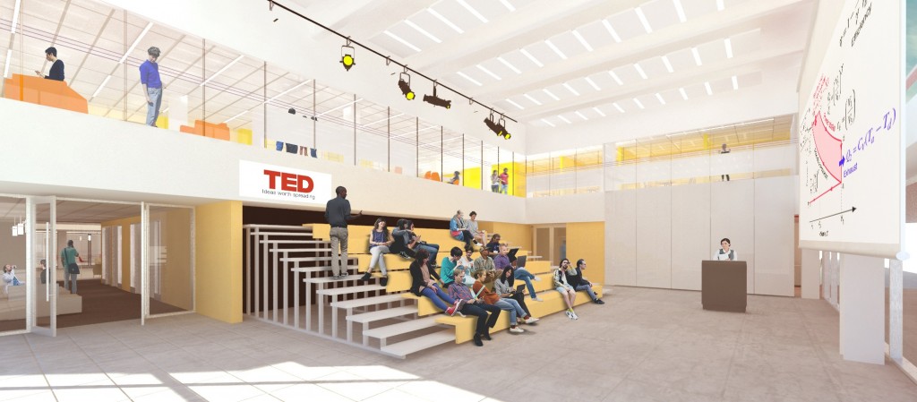 The Innovation Hub will feature an event space for programming and student-led conferences.