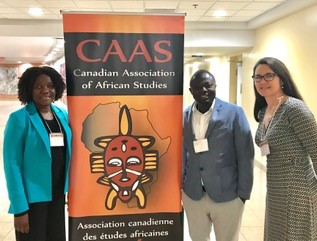 [Dr. Lydia Kapiriri, Dr. Martin Ayanore, and Dr. Colleen Davison pose together]