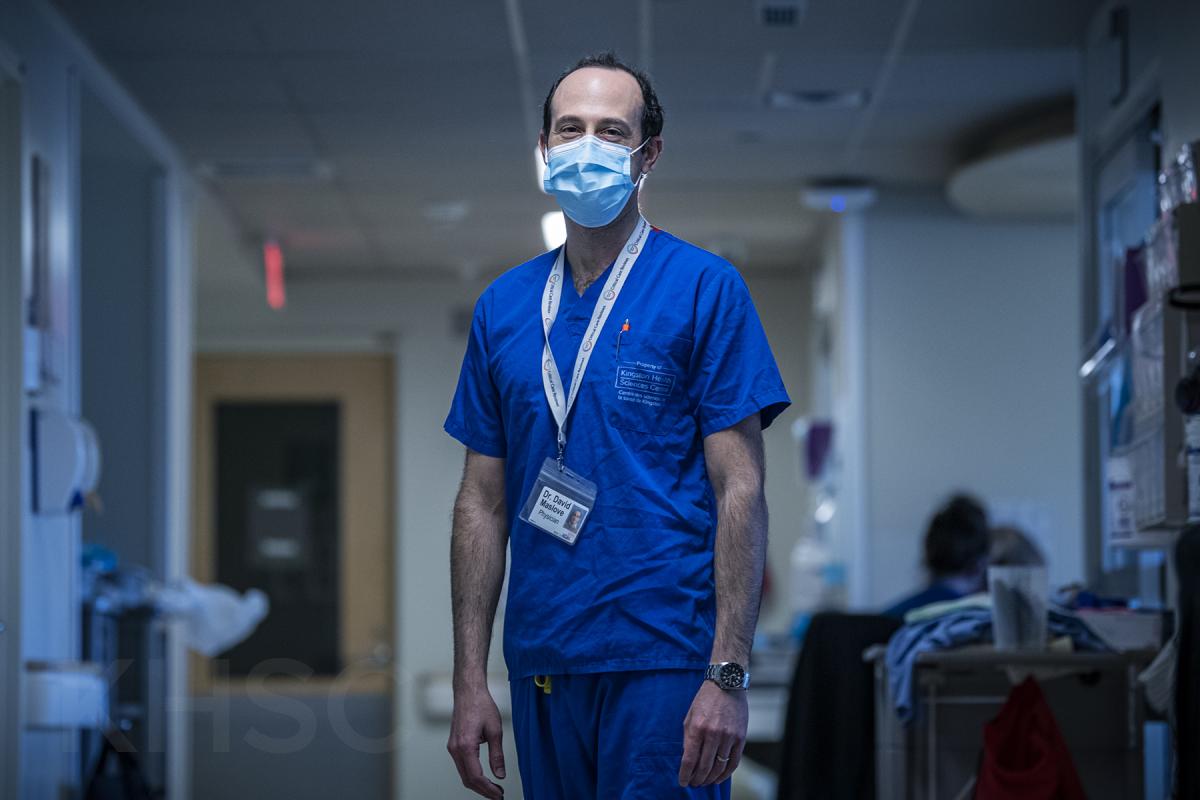 Dr. Maslove looks to uncover the secrets of our DNA and what they can tell us  about how our bodies respond to COVID-19.Credit: Kingston Health Sciences Centre