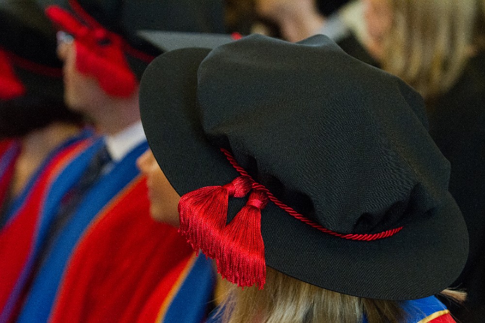 Photograph of PhD convocation robes