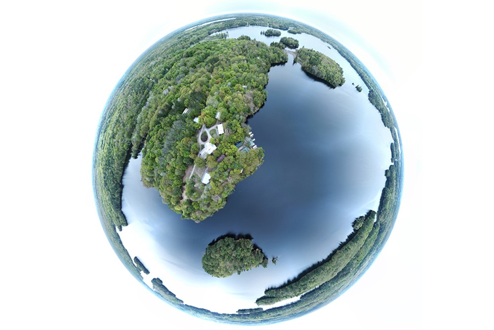 Aerial photograph of Queen's University Biological Station