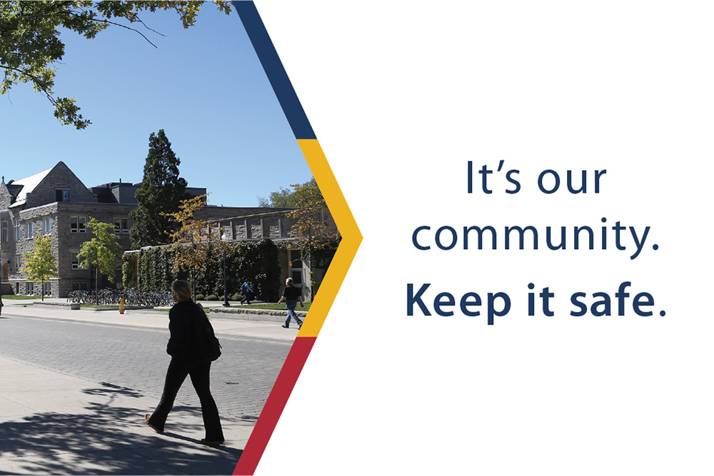 Campaign sample imagery. "It's our community. Keep it safe."