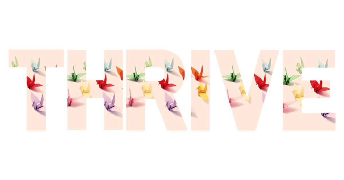 Thrive in origami cranes