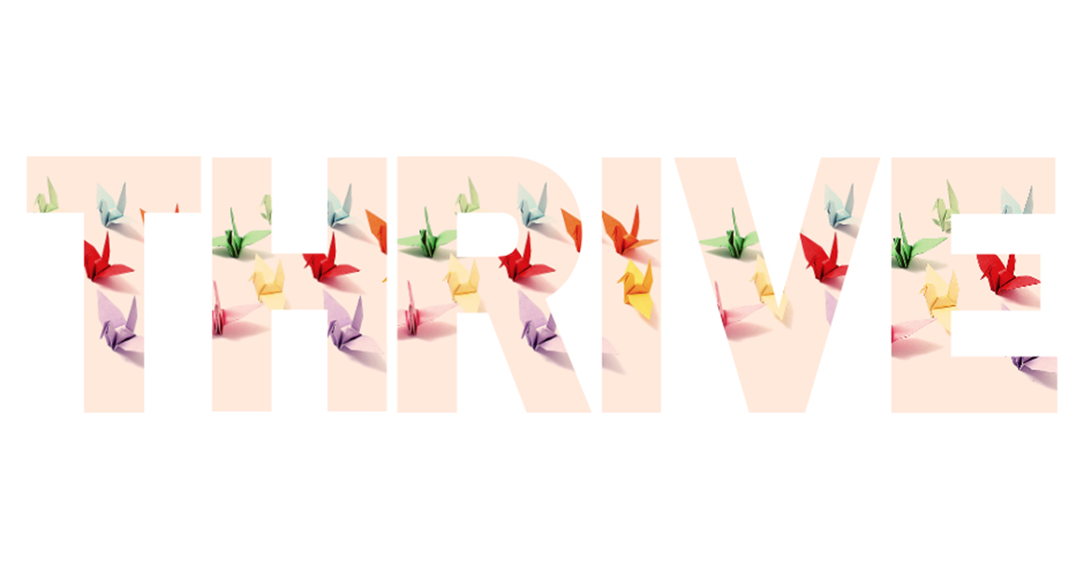 Thrive in origami cranes