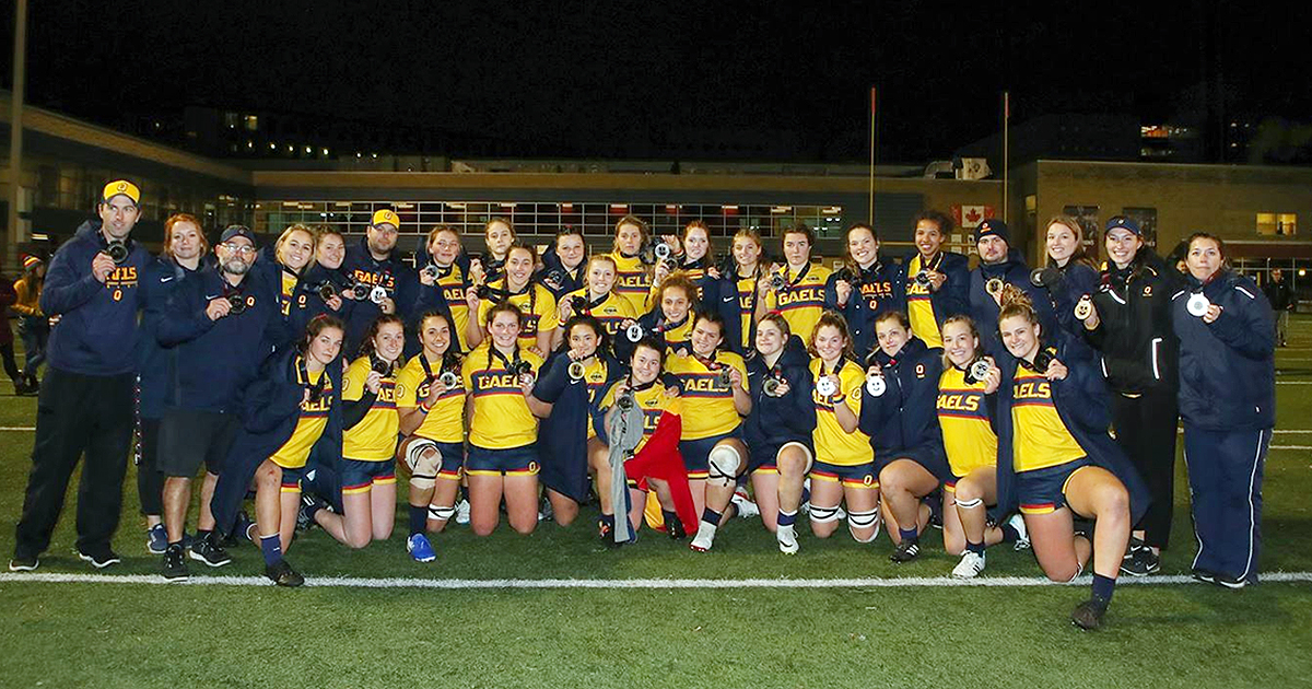 [Queen's Gaels win silver at women's rugby nationals]