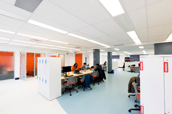 Top floor space at the ONRamp facility in Toronto.