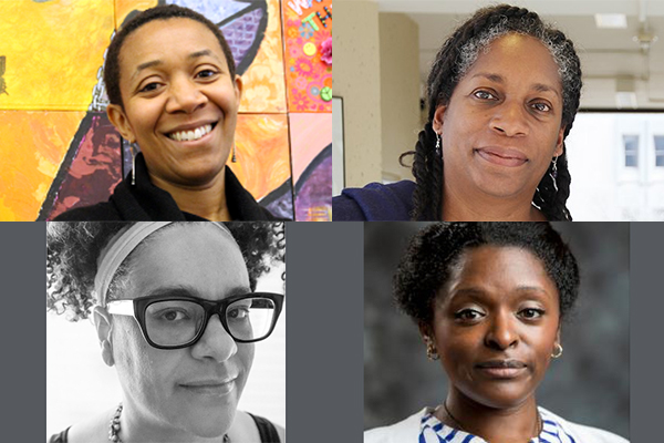 Queen's Black Faculty and Staff Caucus members Stephanie Simpson, Beverley Mullings, Kristin Moriah, and Katherine McKittrick.