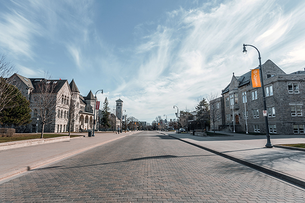 Looking south on University Avenue from Union Street