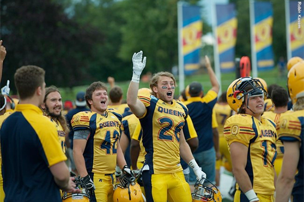 "Football Gaels celebrate win over McGill"