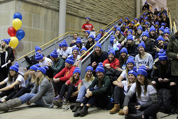 [Student-athletes help mark Bell Let's Talk Day]