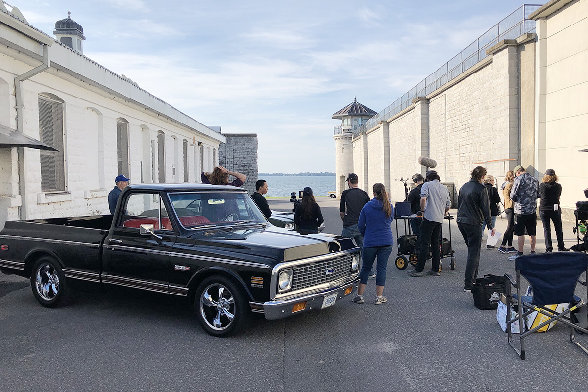 The Prize is filmed beside the Kingston Penitentiary