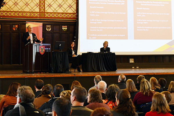 [University Pension Plan town hall at Grant Hall]