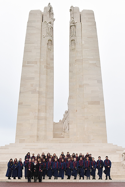 BISC group at Vimy Memorial