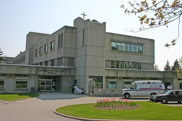 The St. Mary's of the Lake hospital from Union Street.