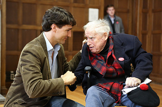 [John Matheson with Justin Trudeau]