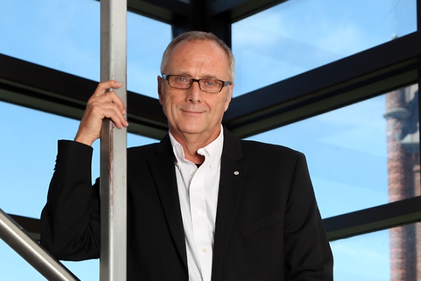 [Keith Banting in School of Policy Studies building]