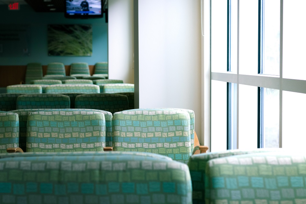 [Photo of a hospital waiting room]