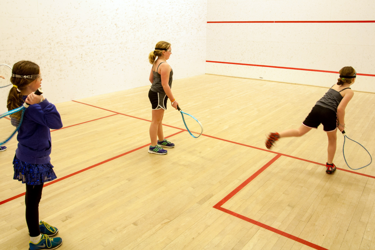 Children playing squash